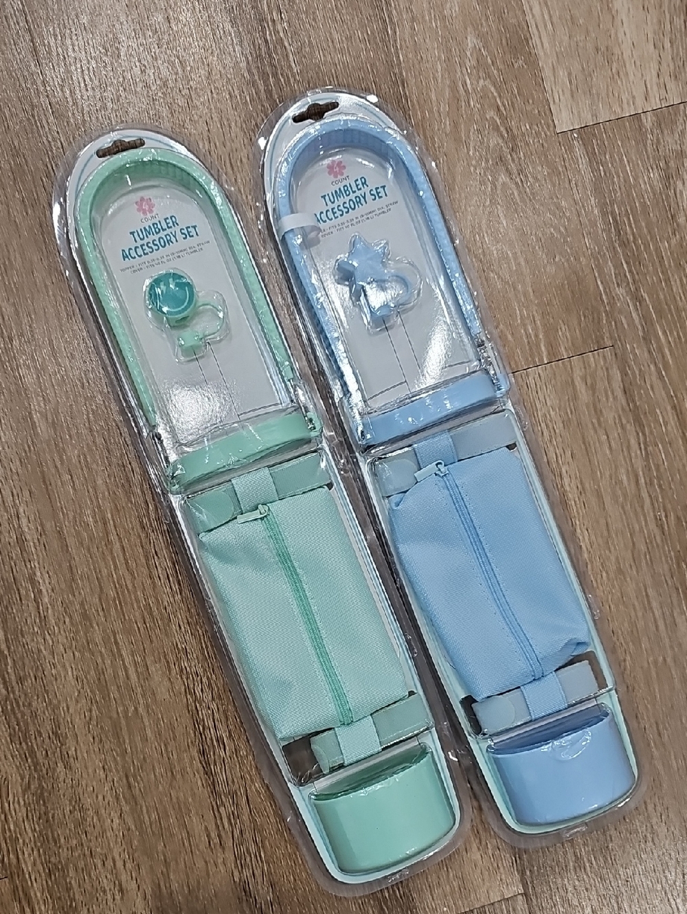 Tumbler Accessory Set - Mint & Light Blue